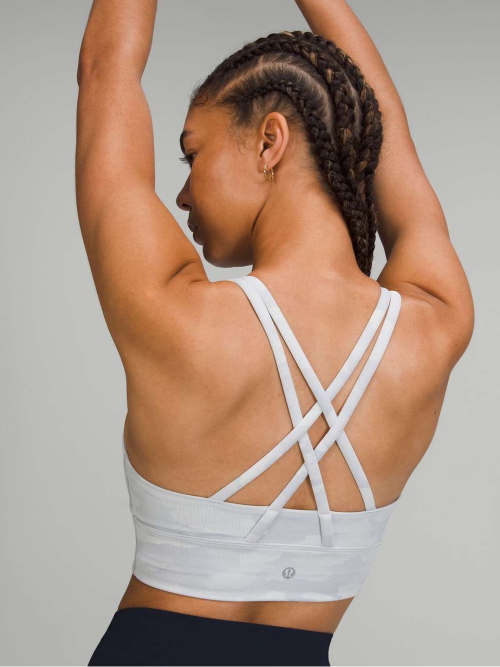 lululemon athletica energy bra long line Incognito Camo Alpine White Multi